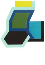 Postcard Frank Stella "Sunapee" 1966 Rijksmuseum Twenthe MINT Unused