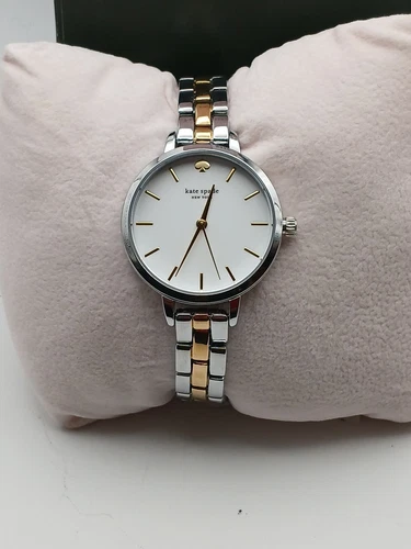 Orologio donna Kate Spade New York KSW9000 Metro quadrante bianco lega bicolore