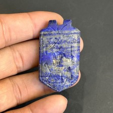 Beautiful old lapis lazuli Stone Roman intaglio pendant 