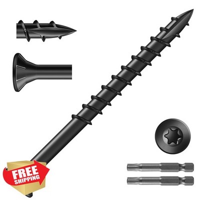 SG TZH #10 x 2-1/2'' Deck Screws Black 316 pcs