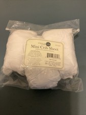 American Baby Company 3 Pack Fitted Mini Crib Sheet 24" x 38", 3 Pack, White