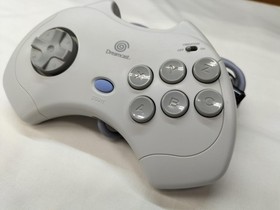 Dreamcast ASCII Pad FT Fighting Type Controller White Genuine Used JAPAN
