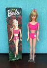 Vintage Mod Blonde Standard Barbie Doll w Box & Pink Suit 1967 TNT Era