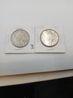 Lot of 2- Kennedy Silver Half Dollars 90% Silver $1 Face Value
