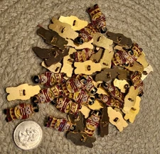 Vtg. Nutcracker Lot 23pc JHB Shank Buttons Metal Colorful Enamel Gold-Tone