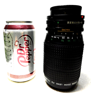 #ad Vintage Canon EF Zoom Lens 75 300mm 1:4 5.6 w Both Caps Parts or Repair Only $24.95