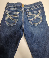 Ariat R.E.A.L. Denim Youth Girls Jeans Medium Wash Bootcut Size 14