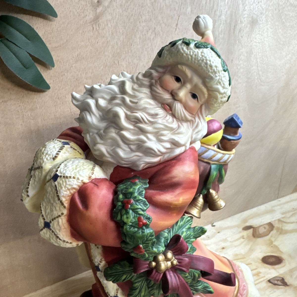 Vintage Christmas Ice Skating Santa Resin 11.5” | eBay