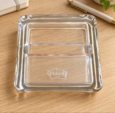 Post-it Clear GLASS Sticky Note Holder Dispenser Desk Accessory 4 Inch