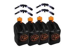 VPRacing 4 Pack V-Twin Square 5 Gallon Fuel Jugs+Hose, Hose Bender