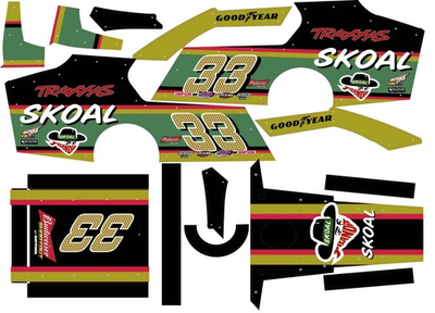 #ad Ken Schrader Themed Traxxas Modified Mudboss Remote Control Car Wrap With Glos $50.00