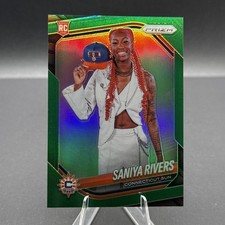 2025 Panini Prizm WNBA Saniya Rivers Green Prizm Varation Rookie