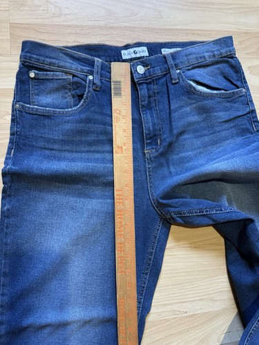 Schwarze Gänseblümchen Größe 13/31 Bella kurze Damenjeans hoher Bund gerade abgeschnittene Beine - Bild 5 von 9