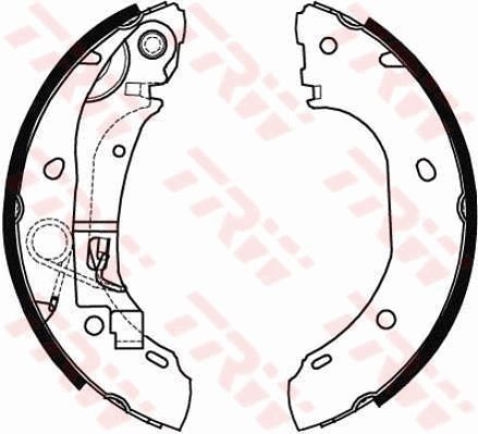NEU - TRW GS8472 Bremsbackensatz FüR CitroËN Passend FüR Fiat Peugeot-image