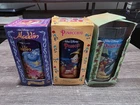 Vintage Burger King Coca Cola Disney Collector Glasses Lot of 3 w/ Original...