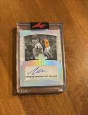 Steve Monster Milam 2025 Leaf Spectacular Silver Holo Auto SF-SM1 LSU Tigers /35
