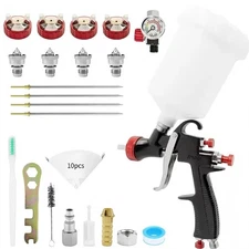 LVLP R500 Air Spray Gun 1.3/1.5/1.7/2.0mm Nozzle Car Paint Sprayer Gun 600ml Cup