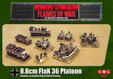 8.8cm Flak 36 Platoon 15mm WWII German GBX05 88mm sdkfz7 kfz15 4 gun box
