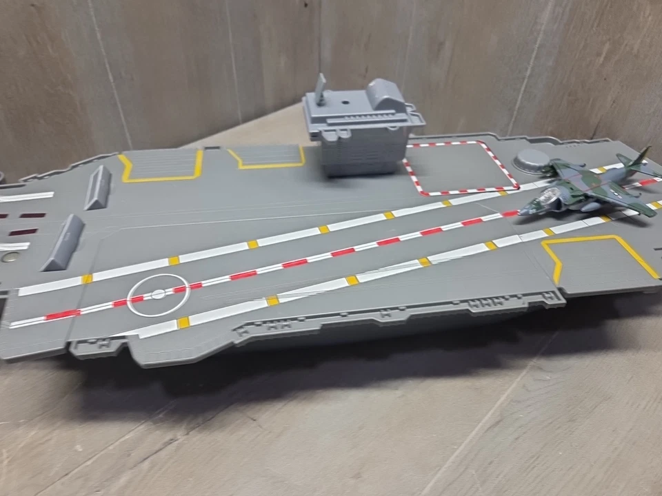 Portaaviones Electrónico Motor Max One Aircraft Luz Sonido Plástico Funciona Foto 3 de 4