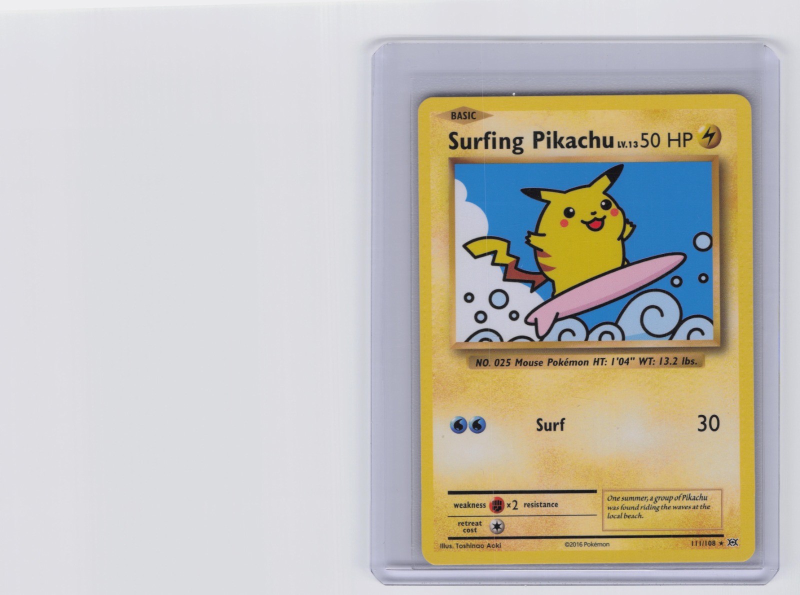 Surfing Pikachu 2016 XY: Evolutions #111/108 Base (Secret) Price