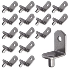 5mm Shelf Pegs L-Shaped Cabinet Support Pins Bracket Style Clips for Bookcase...