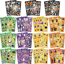 30 Sheets 700Pcs Halloween Stickers Bulk for Halloween Party Favors Gifts