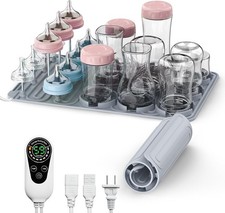 Baby Bottle Drying Rack, 14 Hook Vertical Drying Rack with Detachable Nipple ...