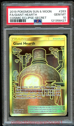 Pokemon Cosmic Eclipse Giant Hearth 263 PSA 10