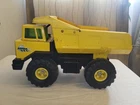 Vintage 1993 Mighty Tonka Metal Dump Truck Yellow Mighty Diesel *CLEANED/RUSTED*
