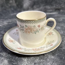 Minton Bone China Jasmine Demitasse Cup & Saucer Expresso VTG Multiple Available