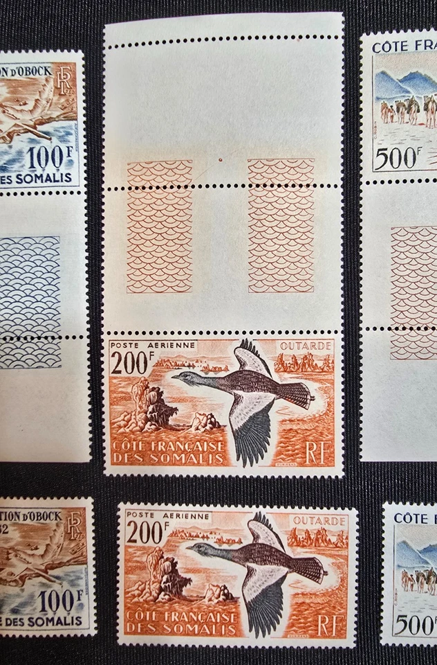 1962 Somali Coast - Sc# C23 C24 C25 (airmail) - 100th Anniv. of Obock. MNH - Image 4 of 4