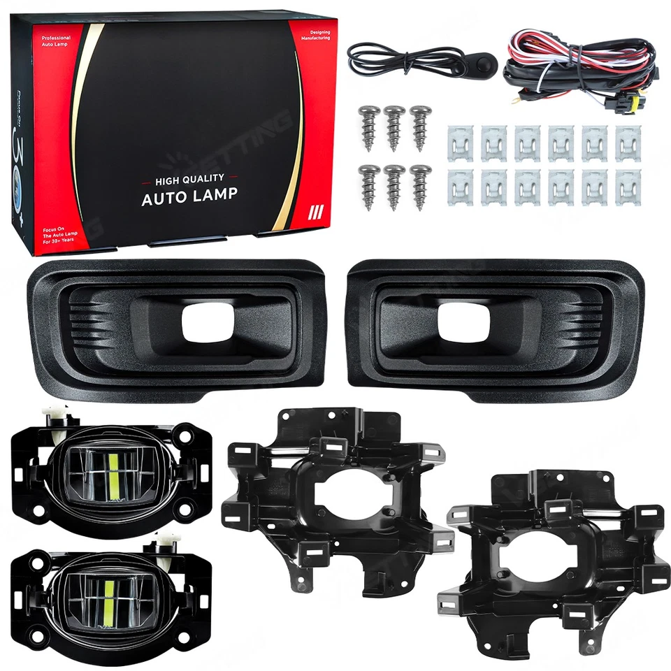 For Ford F150 F-150 2024 2025 LED Fog Light Kit Bezel Wire Switch Bracket Kits - Image 2 of 4