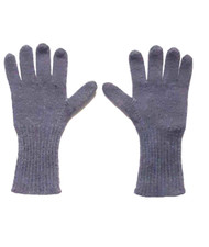Il Trenino Italy High End Kids Warm Knit Gloves Soft Wool Grey Unisex 6-8 yrs