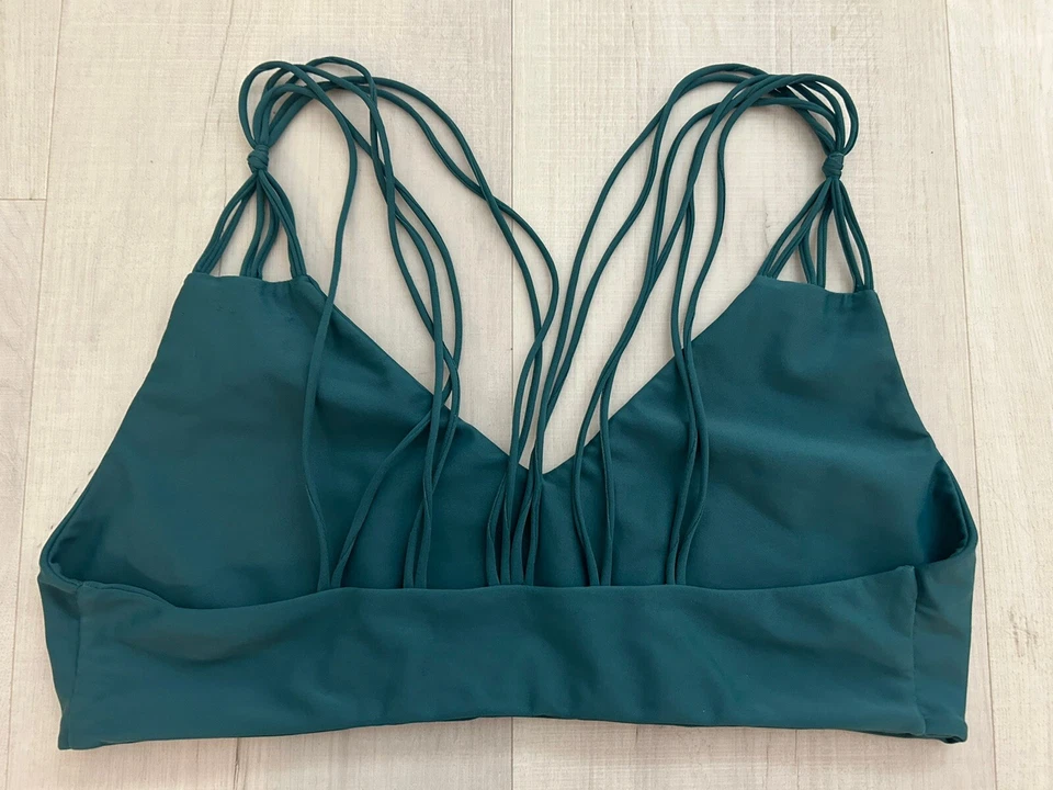 MIKOH WOMEN'S BANYANS STRAPPY BACK BIKINI SWIM TOP GREEN XL EXTRA LARGE NEW $112 - Image 2 of 3