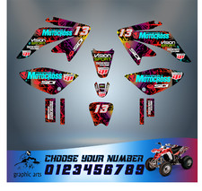 Decal Graphic Kit Honda CRF 70/80/100 CRF70 MX Bike Wrap CRF70 RS