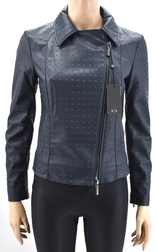 ARMANI EXCHANGE DONNA GIACCA FINTA PELLE PRIMAVERILE CASUAL ART. 6ZYB54  YNEJZ | eBay