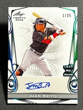 2023 Leaf Trinity ROOKIE AUTO Juan Brito 1/25