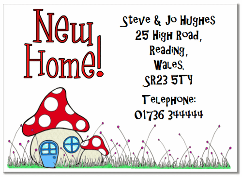 CHANGE OF ADDRESS PERSONALISED CARDS, moving, pk 10 & envelopes LILAC HOME a003 - Picture 6 of 10