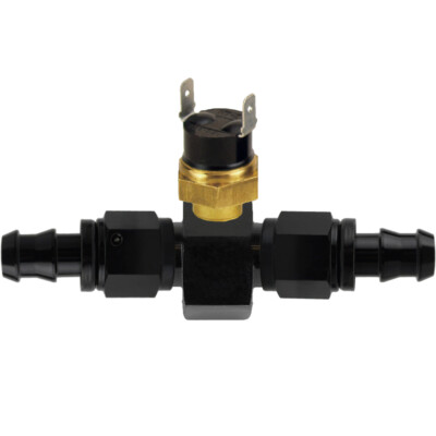 180'F TRANSMISSION OIL COOLER FAN 10AN HOSE FITTING ADAPTER THERMO-STAT SWITCH 