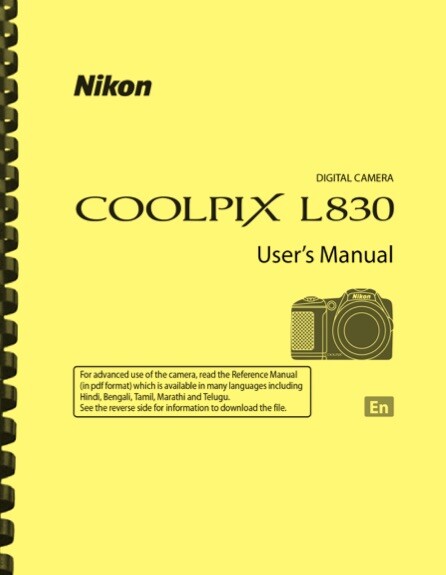 Nikon L830 Coolpix Digital Camera Red for Parts 252383 MMA for