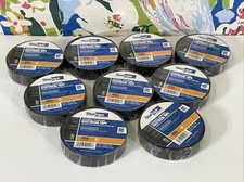 LOT OF 9 ROLLS Shurtape General Purpose Grade Black Electrical Tape 3/4" x 66' 