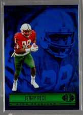 2022 Panini Chronicles Draft Picks Illusions Blue #1 Jerry Rice /99