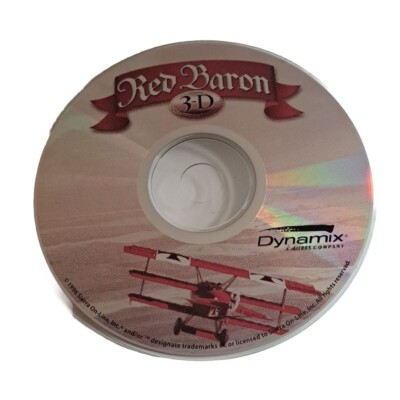 Red Baron 3-D Dynamix READ CONDITION! PC CD-ROM 1998 REPLACEMENT DISC ONLY
