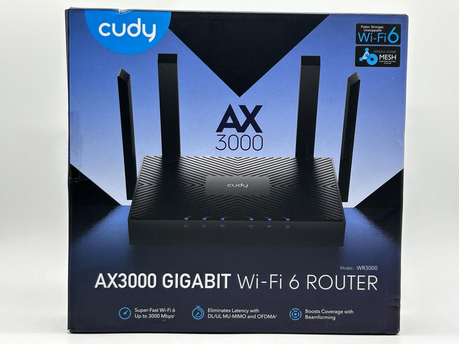 Cudy WR3000 AX3000 Gigabit Dual Band Wi-Fi 6 Mesh Router Cudy WR3000 AX3000 Gigabit Dual Band Wi-Fi 6 Mesh Router