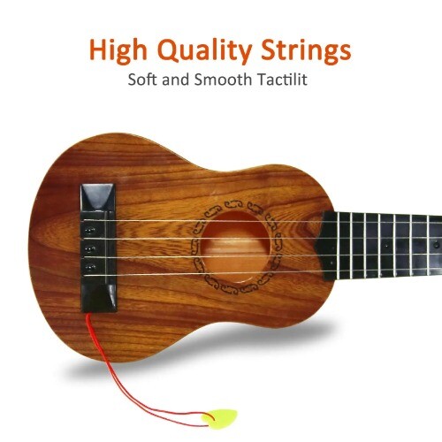 Kids Toy Ukulele Kids Guitar with Pick Musical Toy 17 Inch 4 Strings Educational - Bild 11 von 22