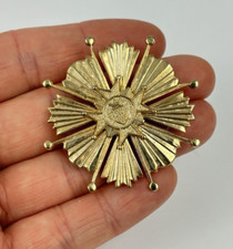 Spilla o ciondolo medaglia croce scudo stemma stella araldica vintage