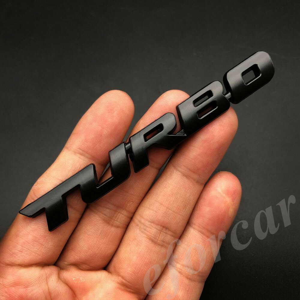 Turbo Emblem Badge Chrome Turbo T Emblem Badge - Metal Trunk Decal Sticker For Cars Auto 267868 - Foto 4