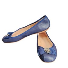 Kate Spade new york blue Fontana leather ballet slip-ons flats size 9.5M