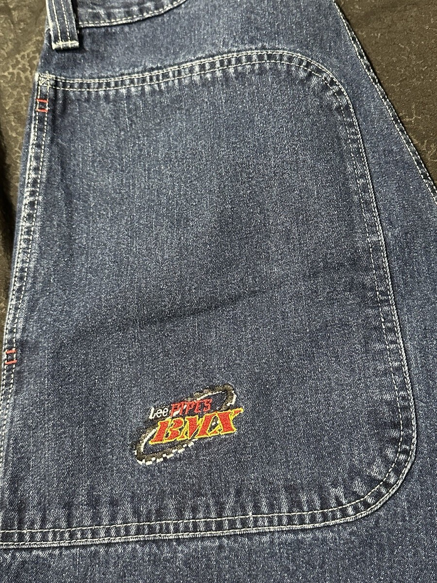 Vintage Lee pipes BMX Denim Shorts Size 32 90s Skating Vintage Lee pipes BMX Denim Shorts Size 32 90s Skating