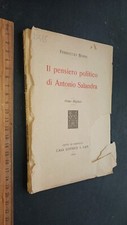 Ferruccio Boffi Il pensiero politico di Antonio Salandra 1914 Città di Castello
